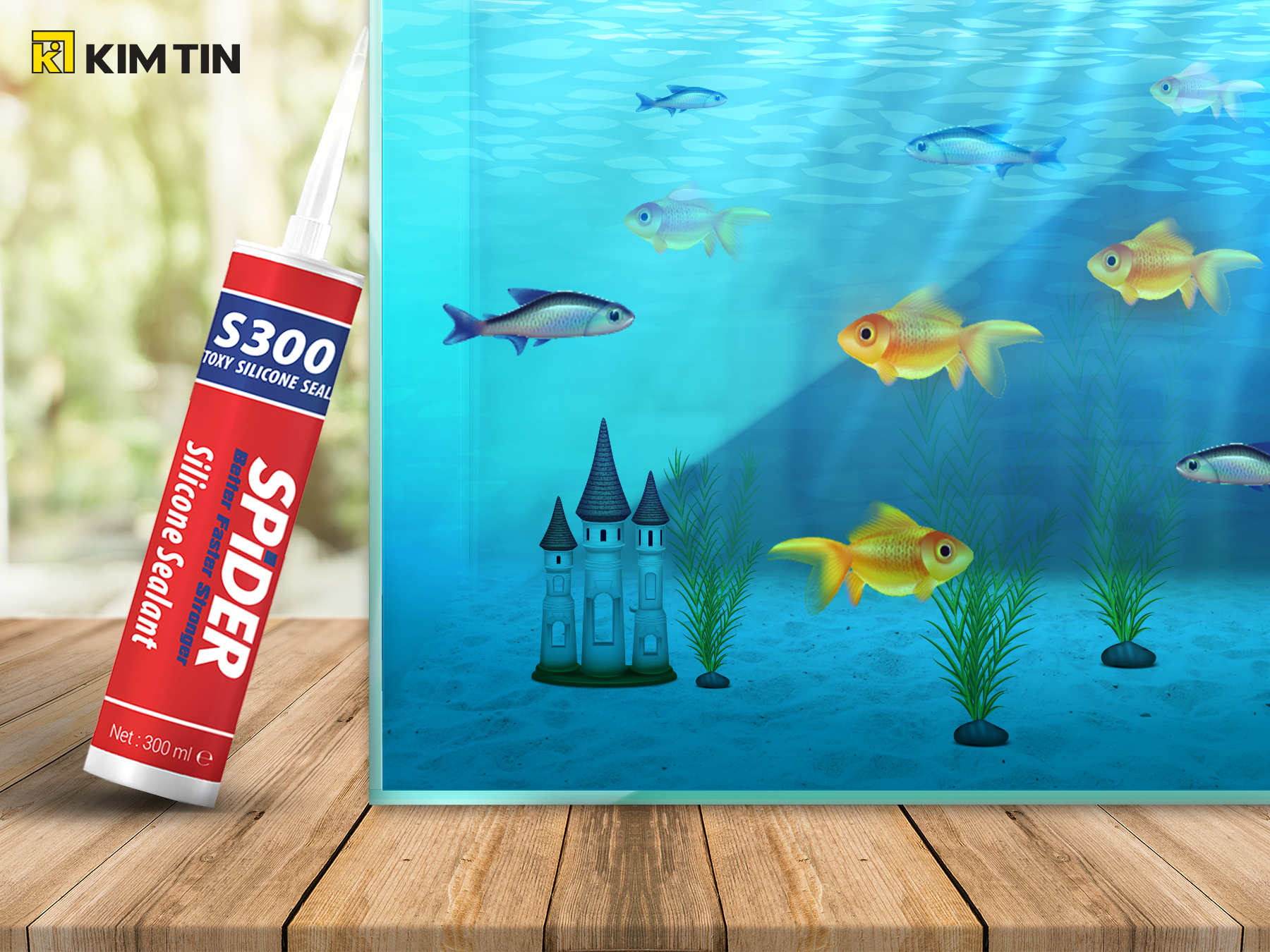 KEO SILICONE CHẤT KẾT DÍNH KHÔNG THỂ THIẾU CHO HỒ CÁ