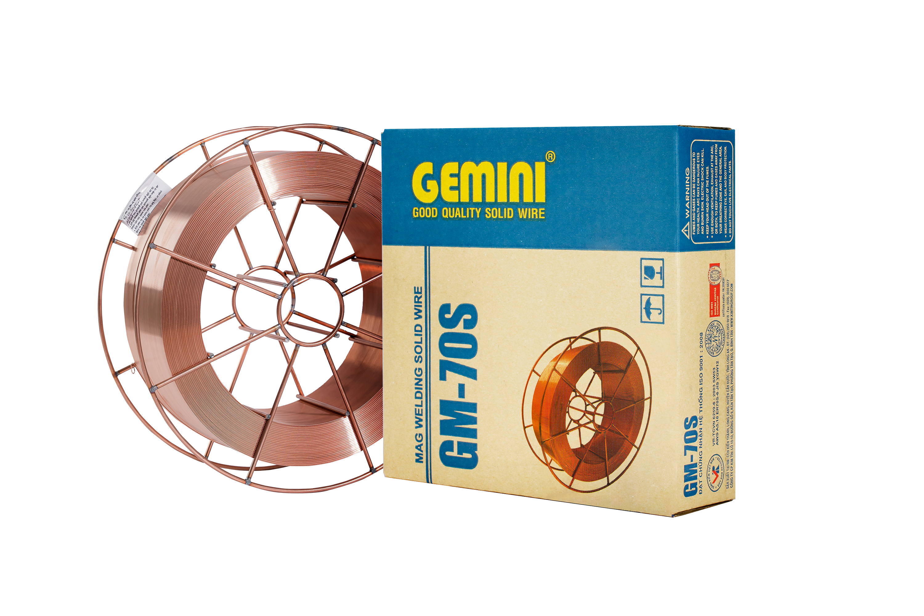 Dây hàn GM 70S rulo thép